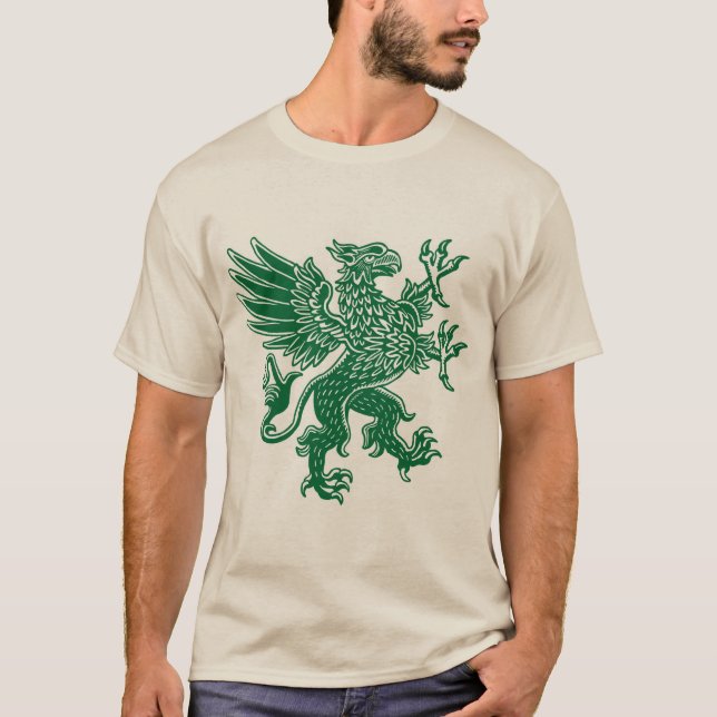Griffin - Camiseta verde del bosque (Anverso)