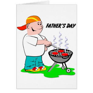 Grilling Dad - Tarjeta de saludo del Día del Padre