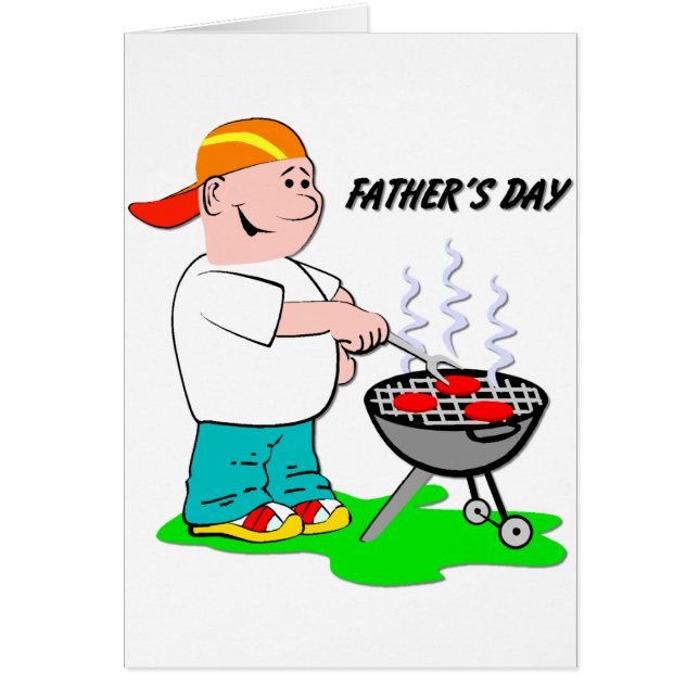 Grilling Dad - Tarjeta de saludo del Día del Padre (Frente)