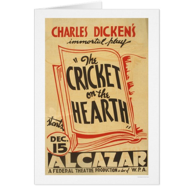 Grillo de Dickens en el hogar WPA 1938 (Frente)