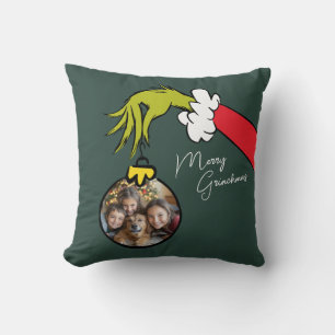 Grinch Almohada personalizada para tirar con ado
