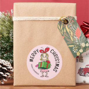 Grinch   Cindy-Lou Quién   Etiqueta de regalo de N