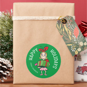 Grinch   Cindy-Lou Quién   Etiqueta de regalo de N