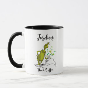 Grinch   Divertida Taza Personalizada Necesito Caf