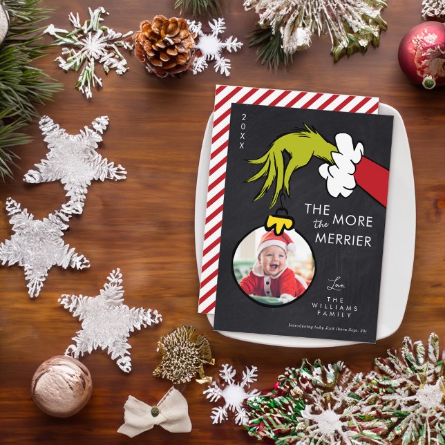 Grinch El Recién nacido más bonito - Foto (Card on table)