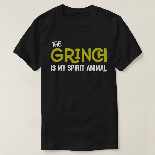 Grinch es mi cita de la camiseta de Animal Spirit (Diseño del anverso)