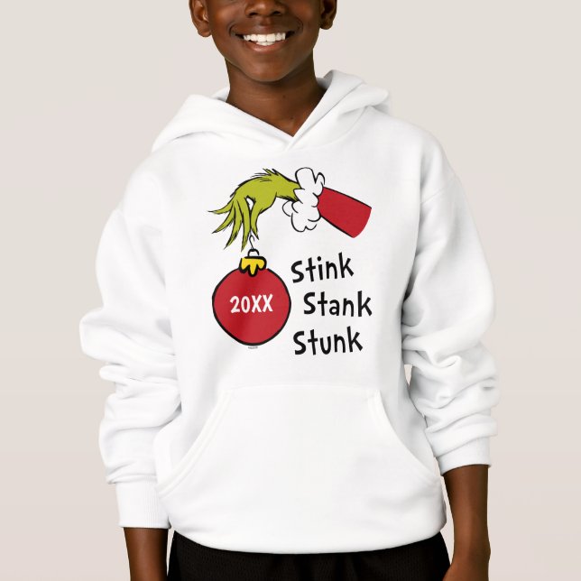 Grinch | Stink Stank Stunk Sudadera con capucha (Anverso)