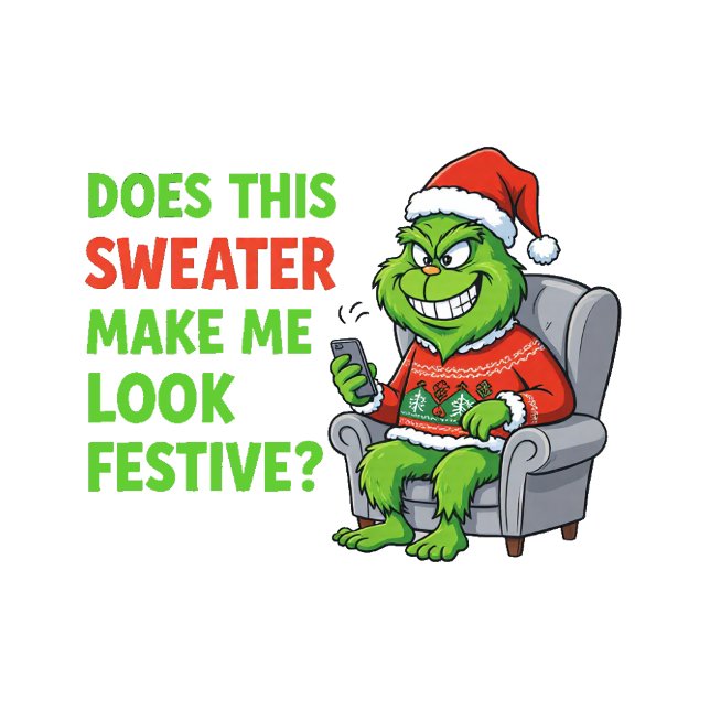 Grinchy Bigfoot Festive Sweater (Subido por el creador)