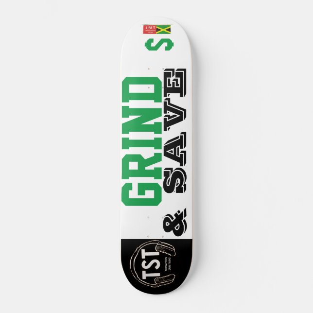 GRIND & SAVE / JMT SKATEBOARDS / IPIX (Anverso)