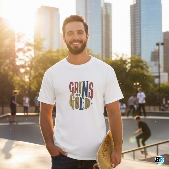 Grins para camisetas divertidas de oro (Subido por el creador)