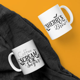 Gripe de café y jarra de azúcar