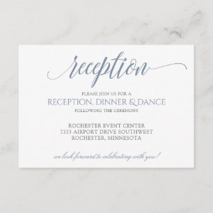 Gris azul polvoriento de lujo de la tarjeta el