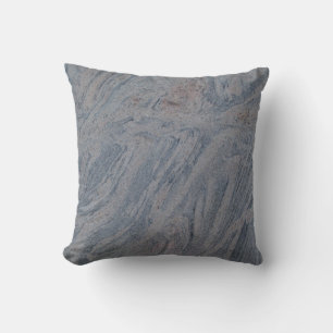 Gris azul y almohada texturizada mármol moteada