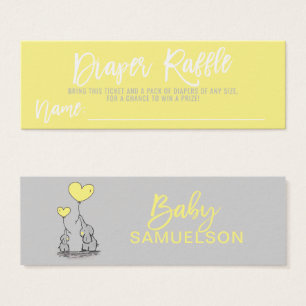 Gris Baby Shower del amarillo del elefante de la