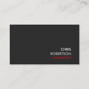 Gris Background Red Moderno Tarjeta De Negocio