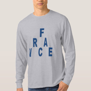 Gris básico de camiseta FRANCE BLUE