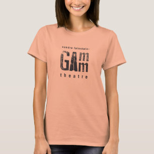 Gris cabido de la camiseta de las mujeres del