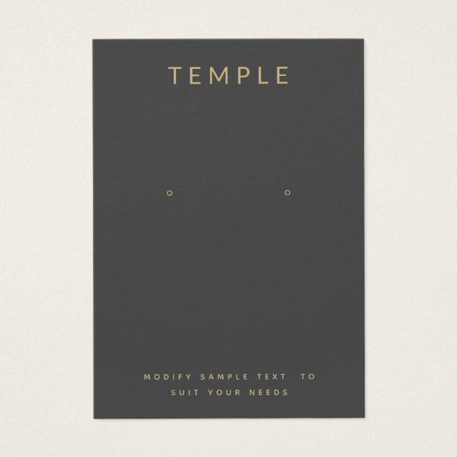 Gris carbonífero Añada su tarjeta de visualización (Frente)