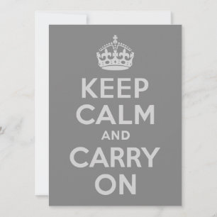 Gris claro mantener la calma y continuar