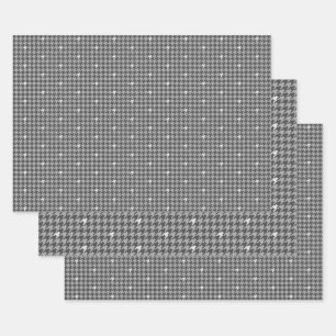 Gris con juego de papel de ajuste de gallo platead