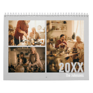 Gris Crea tu propio calendario fotográfico familia