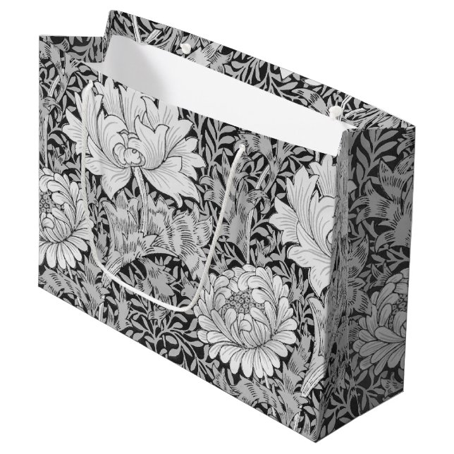 Gris crisantemo, Bolsa de Regalo Grande de William (Angulo Anverso)