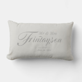 Gris de almohada Boda personalizado