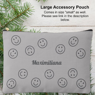 Gris de caras felices - gran bolsa accesoria