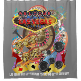 Gris de la colección de la cortina de ducha de Las