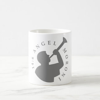 Gris de la taza de Moroni del ángel