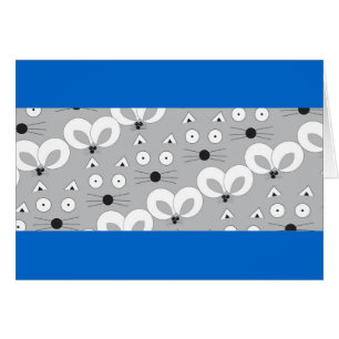 Gris de patrón de gato y ratón