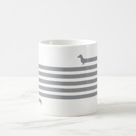 Gris divertido de la taza del dachshund