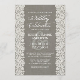 Gris elegante de la invitación de la boda del