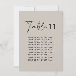 Gris elegante y moderno tablero de bodas