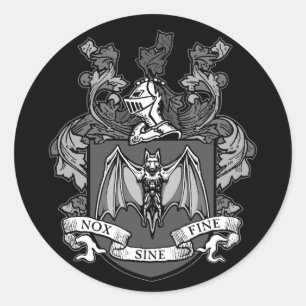 Gris Escudo de murciélago - Pegatina