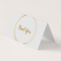 Gris gracias tarjetas con círculos de oro