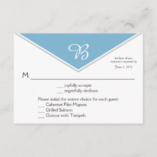 Gris Gris del Glaciar Azul del Dusk Moderno RSVP