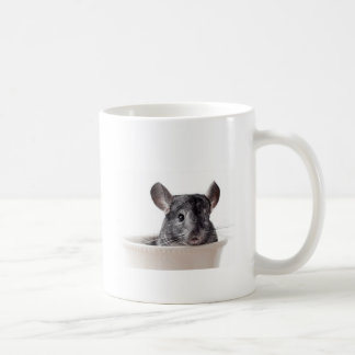 Gris lindo de la chinchilla de la taza de té