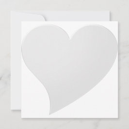 Gris minimalista gran corazón Moderno elegante lin