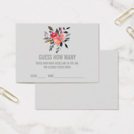 Gris moderno adivina cuántas tarjetas de juego de