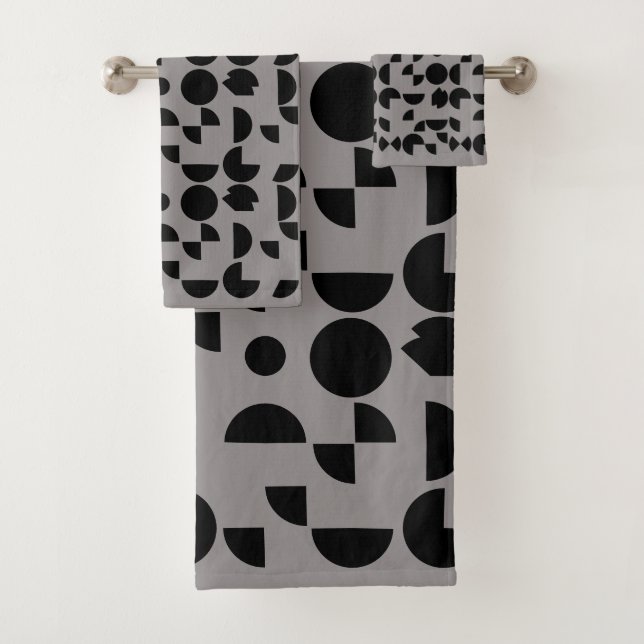 Gris negro moderno elegante tribal geométrica (In situ)