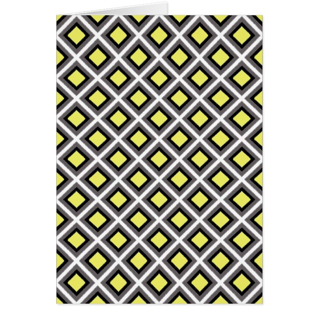 Gris oscuro, negro, diamantes de ikat amarillo de  (Frente)