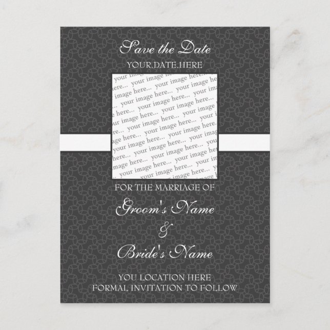 Gris oscuro salva la postal de fecha (Anverso)