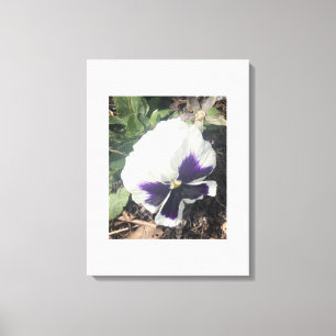 gris para hoy Impresión floral blanca