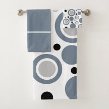 Gris plateado blanco geométrico moderno Slate