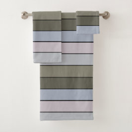 Gris Verdes Y Rayas Negras En Papel Acuarela
