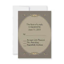 Gris y oro de Sandstone RSVP