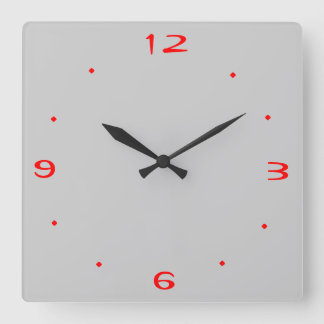 Gris y rojo claro > Relojes de cocina