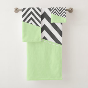 Gris Zigzag, Gris Chevron, Zigzag Pattern, Mint
