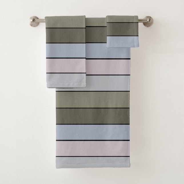 Grises Verdes Y Bandas Negras Sobre Papel Acuático (In situ)